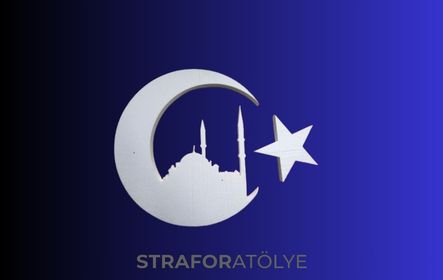 Strafor CNC kesim etkinlik logosu özel tasarım